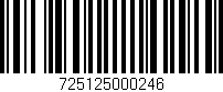Código de barras (EAN, GTIN, SKU, ISBN): '725125000246'
