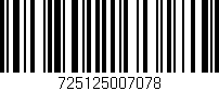 Código de barras (EAN, GTIN, SKU, ISBN): '725125007078'