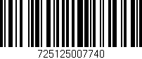 Código de barras (EAN, GTIN, SKU, ISBN): '725125007740'