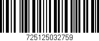 Código de barras (EAN, GTIN, SKU, ISBN): '725125032759'