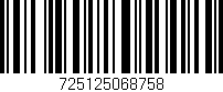 Código de barras (EAN, GTIN, SKU, ISBN): '725125068758'