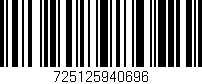 Código de barras (EAN, GTIN, SKU, ISBN): '725125940696'