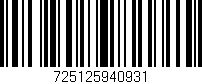Código de barras (EAN, GTIN, SKU, ISBN): '725125940931'