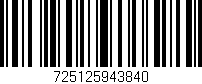 Código de barras (EAN, GTIN, SKU, ISBN): '725125943840'