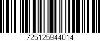 Código de barras (EAN, GTIN, SKU, ISBN): '725125944014'