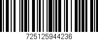 Código de barras (EAN, GTIN, SKU, ISBN): '725125944236'
