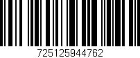 Código de barras (EAN, GTIN, SKU, ISBN): '725125944762'