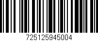 Código de barras (EAN, GTIN, SKU, ISBN): '725125945004'