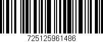 Código de barras (EAN, GTIN, SKU, ISBN): '725125961486'