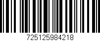 Código de barras (EAN, GTIN, SKU, ISBN): '725125984218'