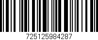 Código de barras (EAN, GTIN, SKU, ISBN): '725125984287'