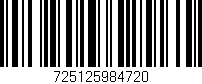 Código de barras (EAN, GTIN, SKU, ISBN): '725125984720'