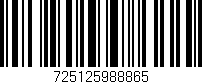 Código de barras (EAN, GTIN, SKU, ISBN): '725125988865'
