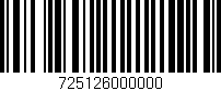 Código de barras (EAN, GTIN, SKU, ISBN): '725126000000'
