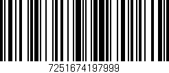 Código de barras (EAN, GTIN, SKU, ISBN): '7251674197999'