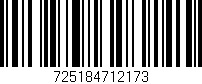 Código de barras (EAN, GTIN, SKU, ISBN): '725184712173'