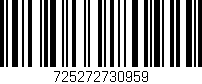 Código de barras (EAN, GTIN, SKU, ISBN): '725272730959'