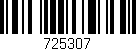 Código de barras (EAN, GTIN, SKU, ISBN): '725307'