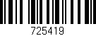 Código de barras (EAN, GTIN, SKU, ISBN): '725419'