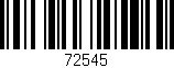 Código de barras (EAN, GTIN, SKU, ISBN): '72545'