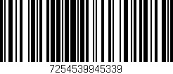 Código de barras (EAN, GTIN, SKU, ISBN): '7254539945339'