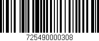 Código de barras (EAN, GTIN, SKU, ISBN): '725490000308'