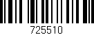 Código de barras (EAN, GTIN, SKU, ISBN): '725510'