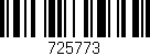 Código de barras (EAN, GTIN, SKU, ISBN): '725773'