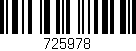 Código de barras (EAN, GTIN, SKU, ISBN): '725978'