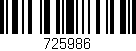Código de barras (EAN, GTIN, SKU, ISBN): '725986'