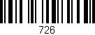 Código de barras (EAN, GTIN, SKU, ISBN): '726'