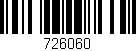 Código de barras (EAN, GTIN, SKU, ISBN): '726060'