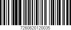 Código de barras (EAN, GTIN, SKU, ISBN): '7260620120035'