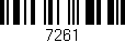 Código de barras (EAN, GTIN, SKU, ISBN): '7261'