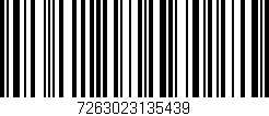 Código de barras (EAN, GTIN, SKU, ISBN): '7263023135439'