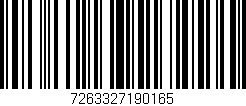 Código de barras (EAN, GTIN, SKU, ISBN): '7263327190165'