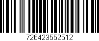 Código de barras (EAN, GTIN, SKU, ISBN): '726423552512'