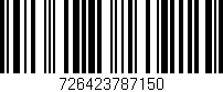 Código de barras (EAN, GTIN, SKU, ISBN): '726423787150'