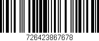 Código de barras (EAN, GTIN, SKU, ISBN): '726423867678'