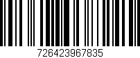 Código de barras (EAN, GTIN, SKU, ISBN): '726423967835'