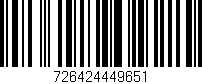 Código de barras (EAN, GTIN, SKU, ISBN): '726424449651'