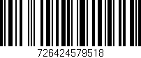 Código de barras (EAN, GTIN, SKU, ISBN): '726424579518'