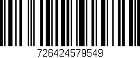 Código de barras (EAN, GTIN, SKU, ISBN): '726424579549'