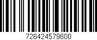 Código de barras (EAN, GTIN, SKU, ISBN): '726424579600'