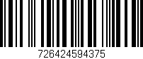 Código de barras (EAN, GTIN, SKU, ISBN): '726424594375'