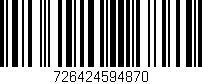 Código de barras (EAN, GTIN, SKU, ISBN): '726424594870'