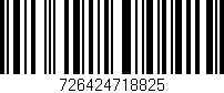 Código de barras (EAN, GTIN, SKU, ISBN): '726424718825'