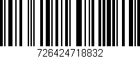Código de barras (EAN, GTIN, SKU, ISBN): '726424718832'