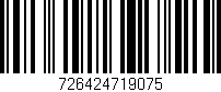 Código de barras (EAN, GTIN, SKU, ISBN): '726424719075'