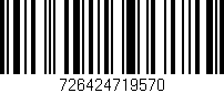 Código de barras (EAN, GTIN, SKU, ISBN): '726424719570'